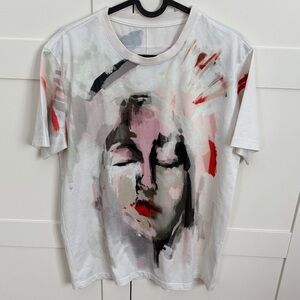 Abstract Face Graphic T-Shirt